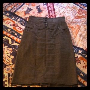 Corset grey tweed pencil skirt from Nanette Lepore